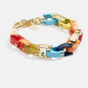 Coach C resin chunky bracelet NWT RARE!!!!